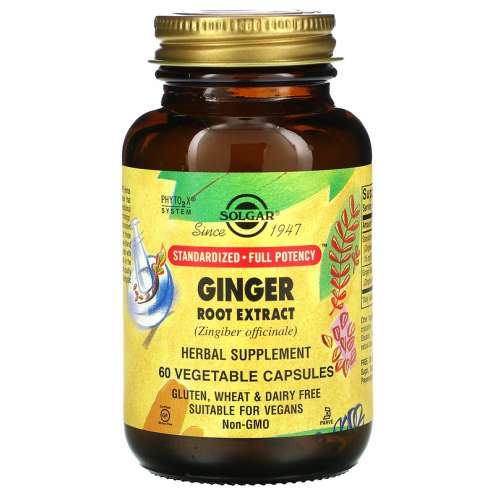 SOLGAR Ginger root - Zázvor, 60 kapslí